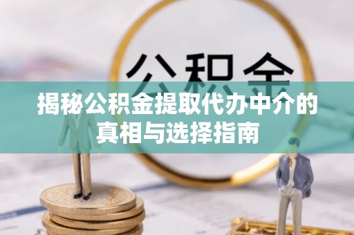 精河揭秘公积金提取代办中介的真相与选择指南